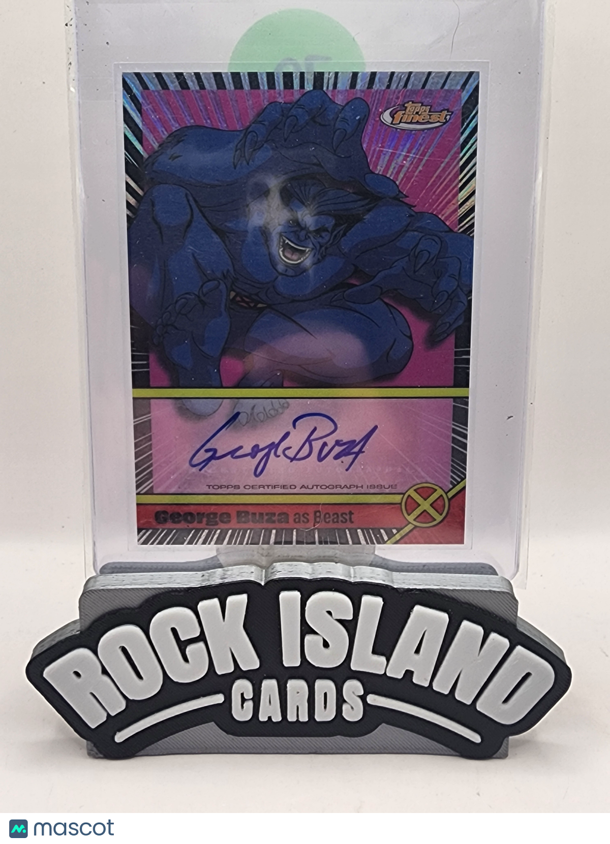2025 Topps Finest X-Men George Buza Beast Voice Actor Auto Card