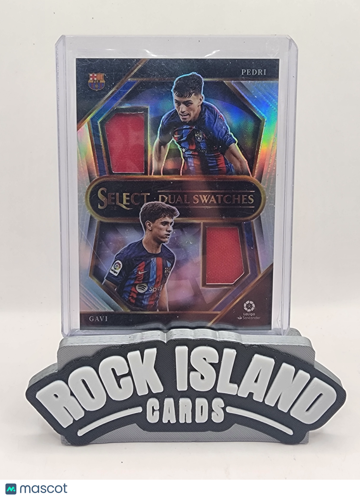 Gavi Pedri 2022 Panini Select Prizm Dual Swatches #DS-PG Silver