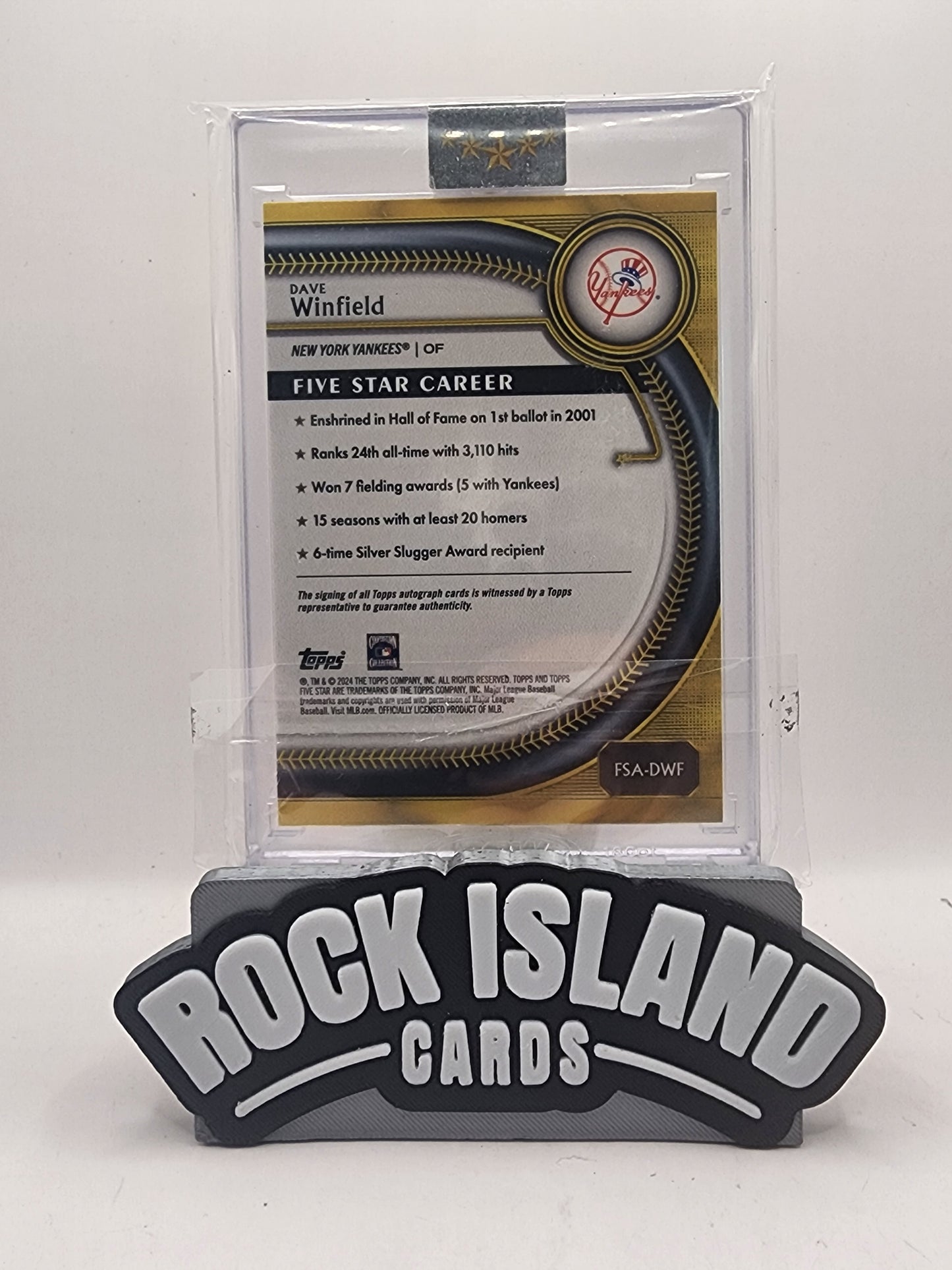 Dave Winfield 2024 Topps Five Star #FSA-DWF 12/25