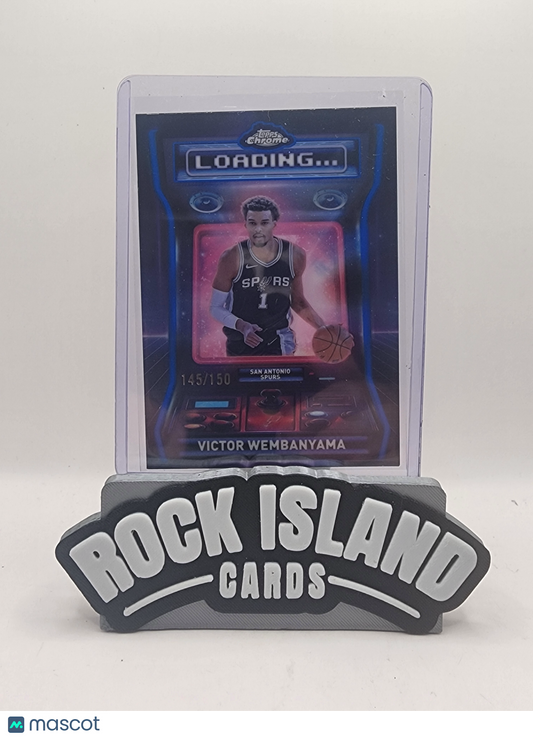 Victor Wembanyama 2025 Topps Chrome Loading #LD-2 Blue RayWave 145/150