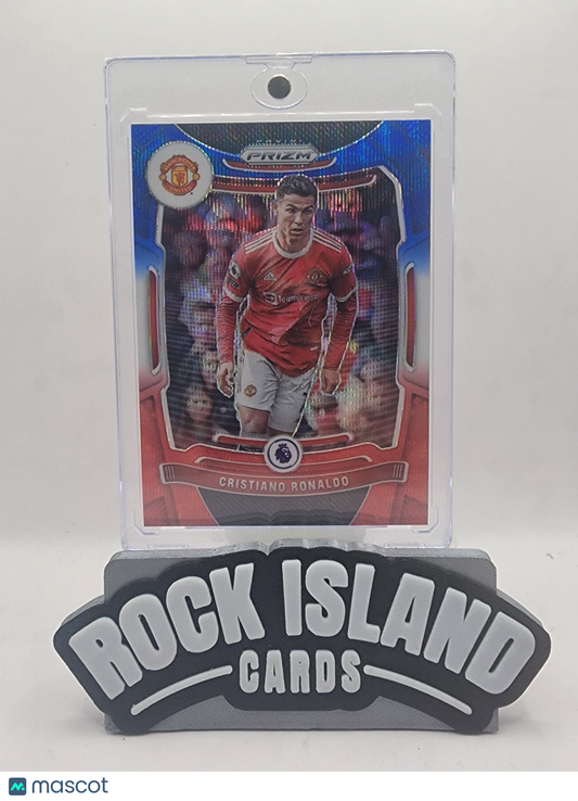 Cristiano Ronaldo 2021 Panini Prizm Premier League Soccer #283 Red White Blue