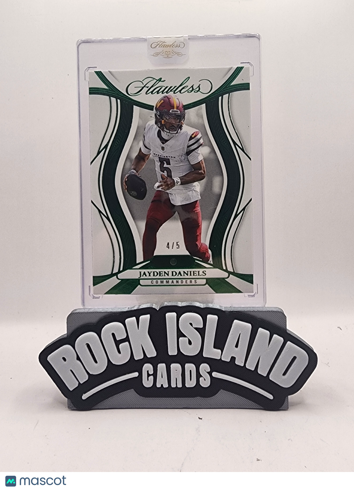 Jayden Daniels 2026 Panini Flawless #54 Emerald 4/5