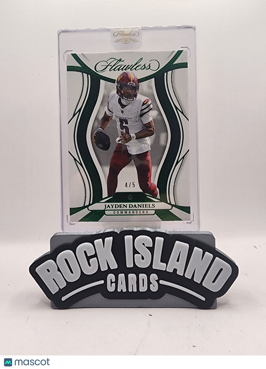 Jayden Daniels 2026 Panini Flawless #54 Emerald 4/5