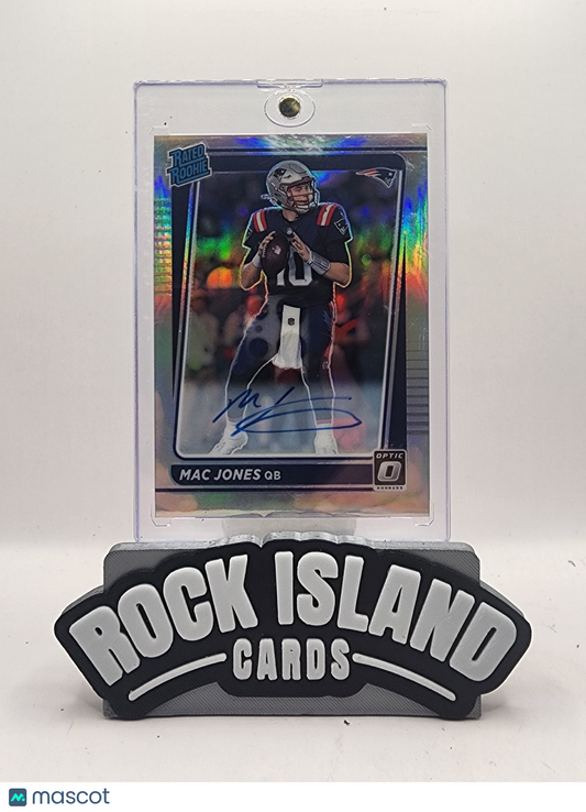 Mac Jones 2021 Panini Donruss Optic Prizm #206 Holo Rookie 028/125