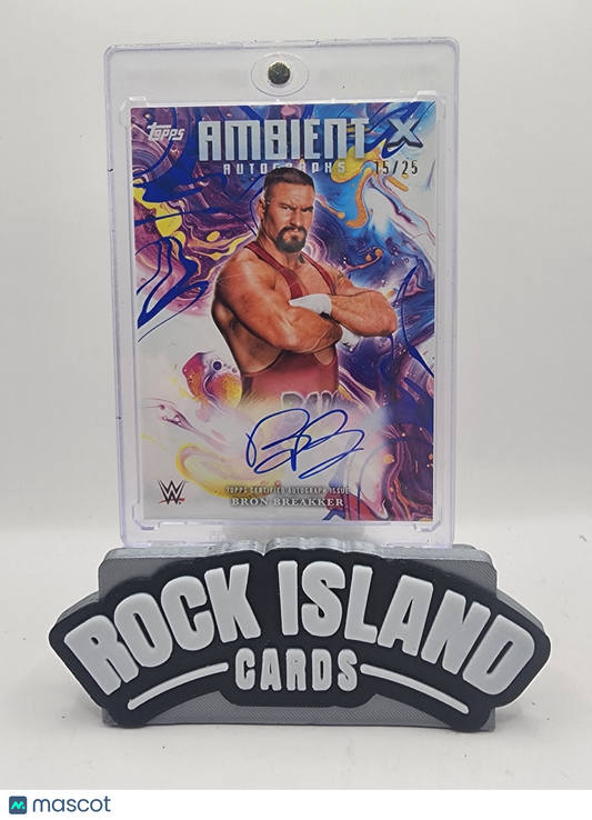 Bron Breakker 2025 Topps Exalted WWE Ambient Autographs #AMA-BBK 15/25