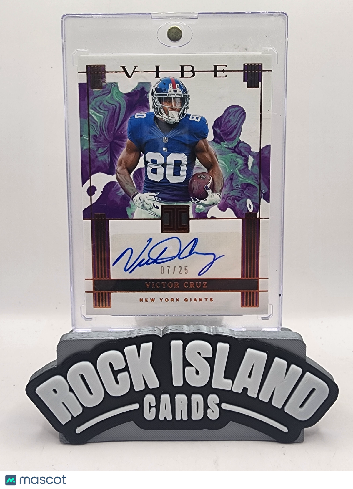 Victor Cruz 2025 Panini Impeccable Vibe Signatures #VS-VCZ 07/25