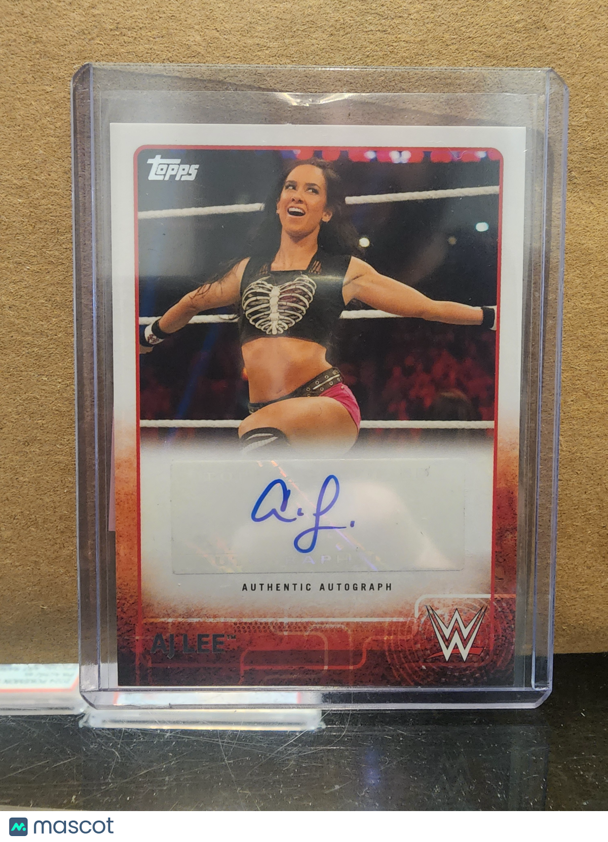 AJ Lee 2015 Topps WWE #A-AJL Authentic Autograph