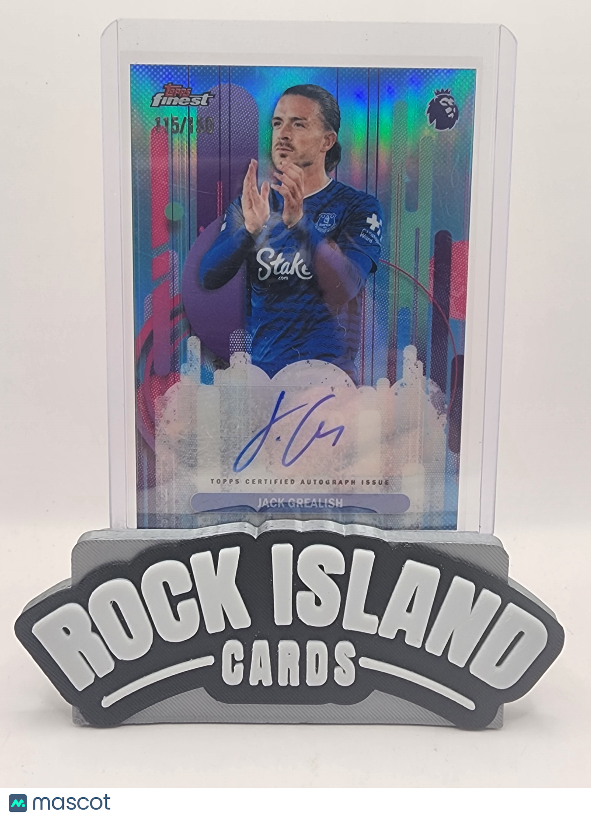 Jack Grealish 2026 Topps Finest Premier League #FA-JG 115/150