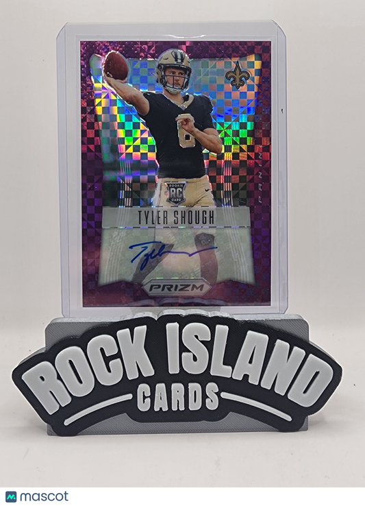 Tyler Shough 2025 Panini Prizm #RSI-TSH Purple Pulsar Rookie 47/49