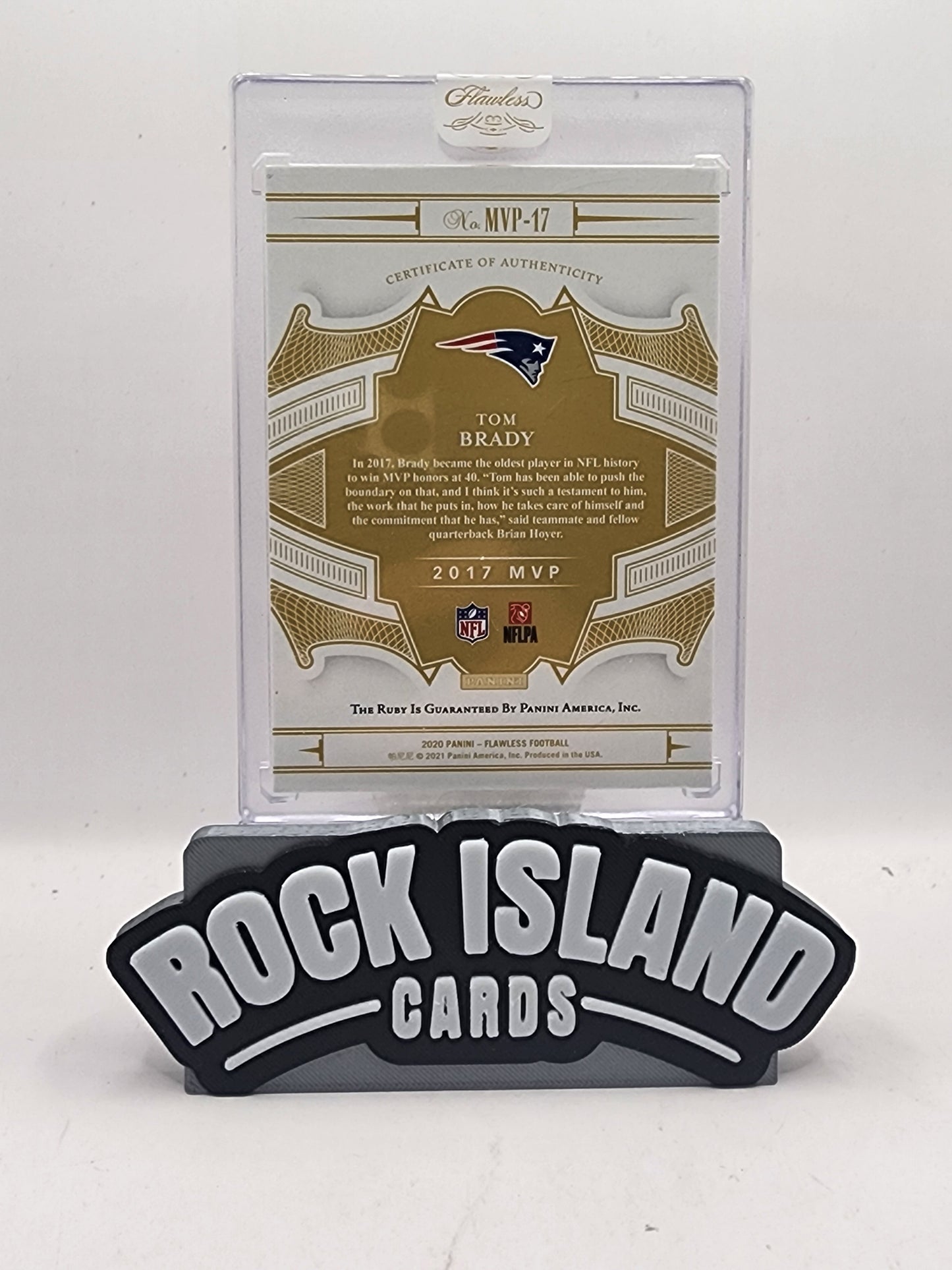 Tom Brady 2021 Panini Flawless #MVP-17 Ruby 03/20