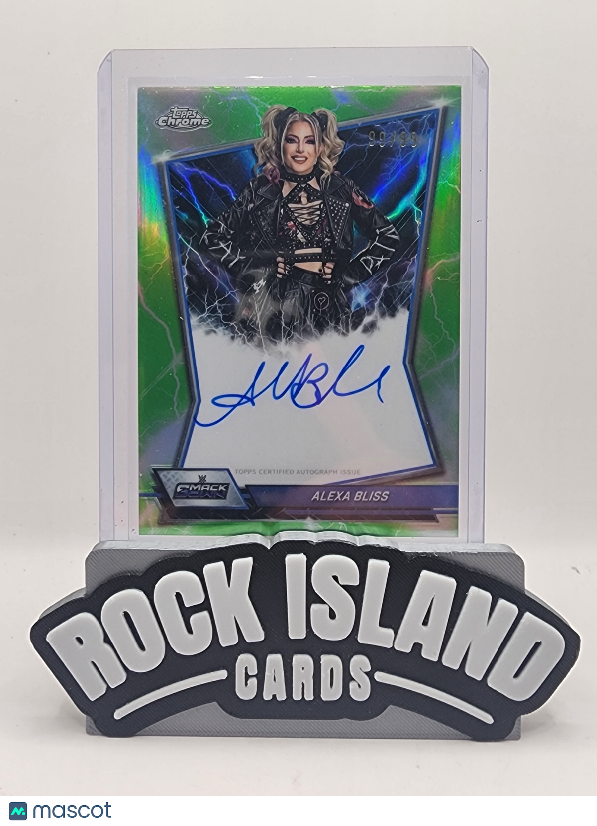 Alexa Bliss 2026 Topps Chrome WWE #BBA-BLI Green 99/99