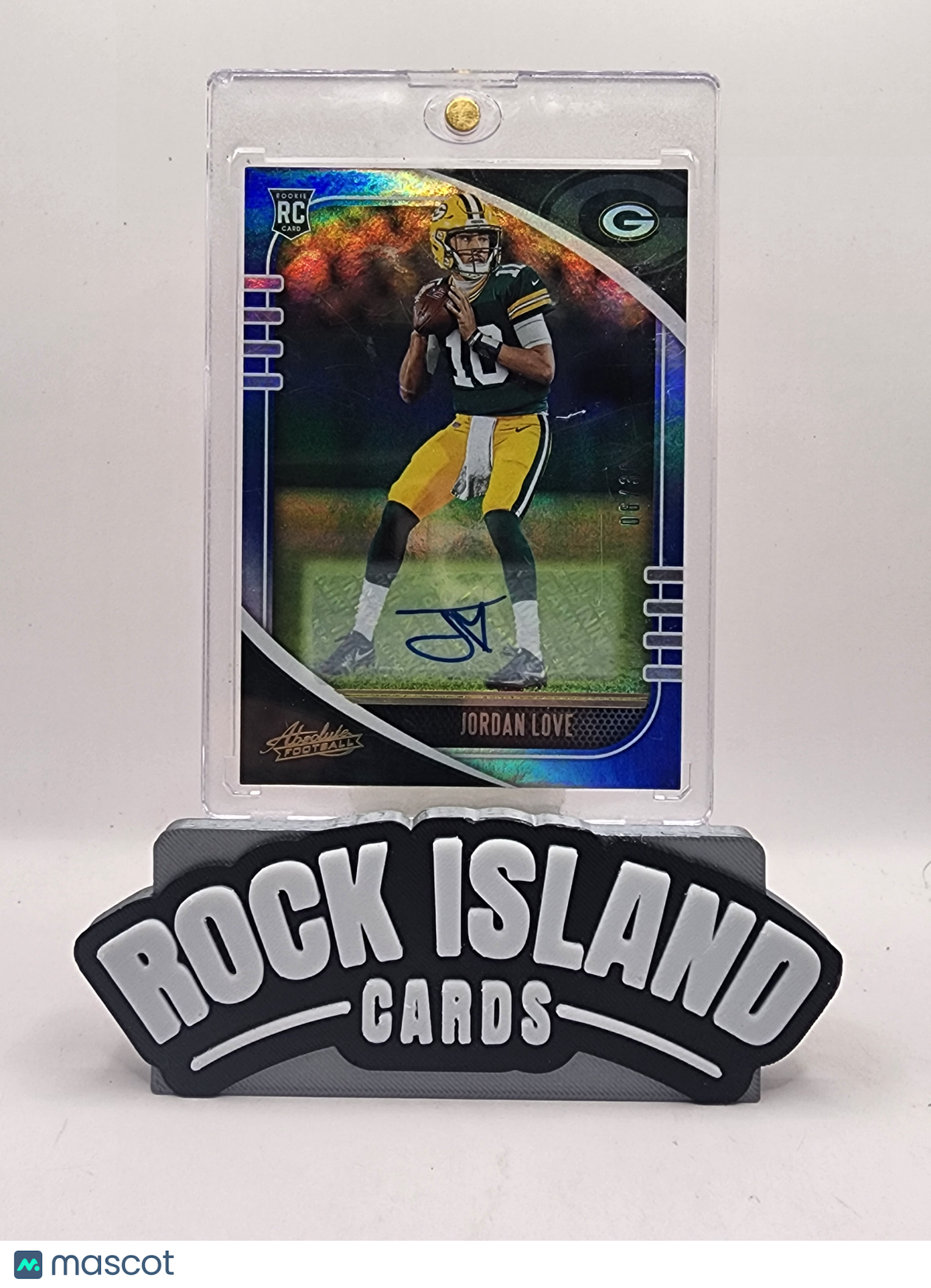 Jordan Love 2020 Panini Absolute Football #162 Blue /30 RC