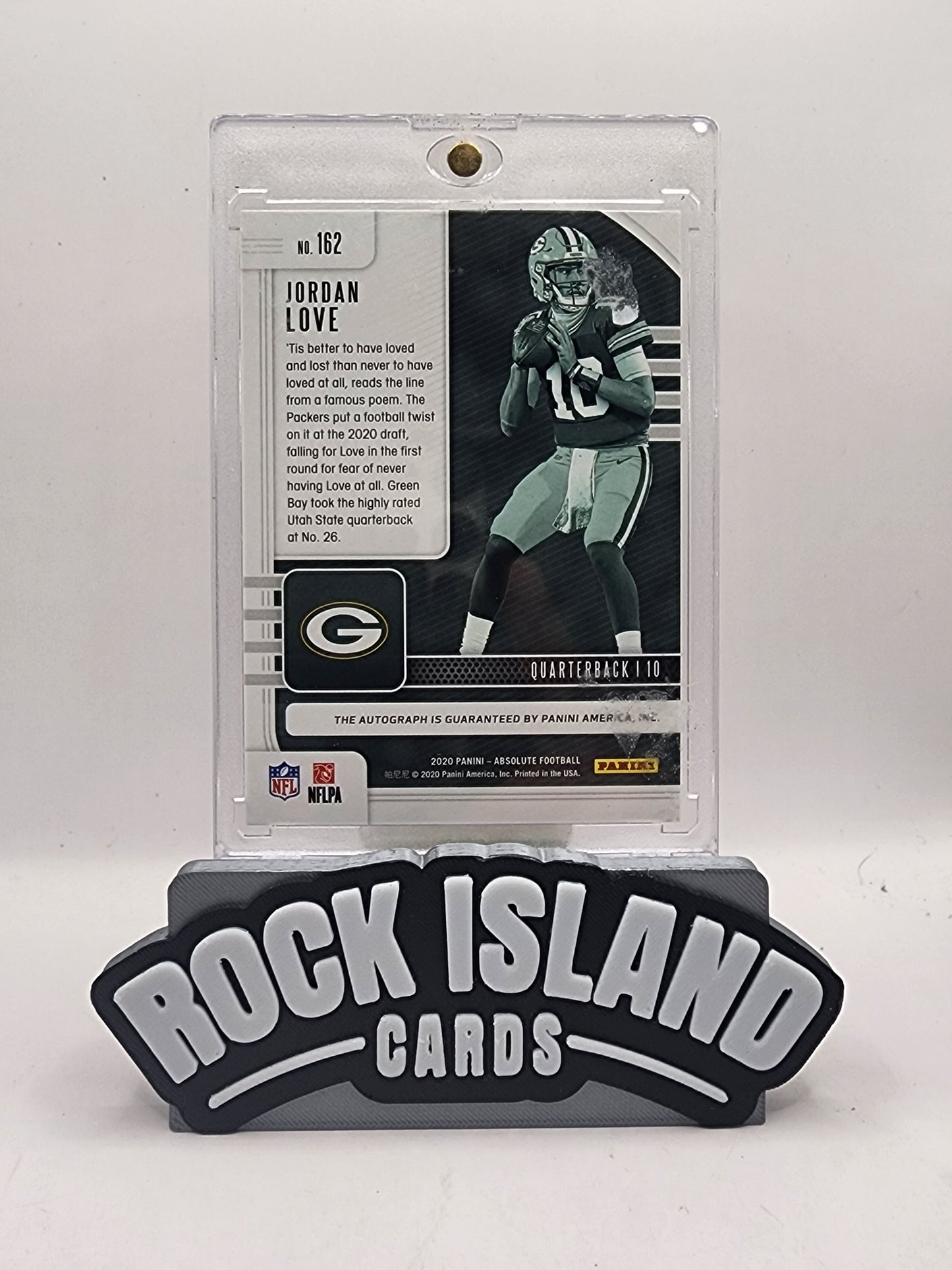 Jordan Love 2020 Panini Absolute Football #162 Blue /30 RC