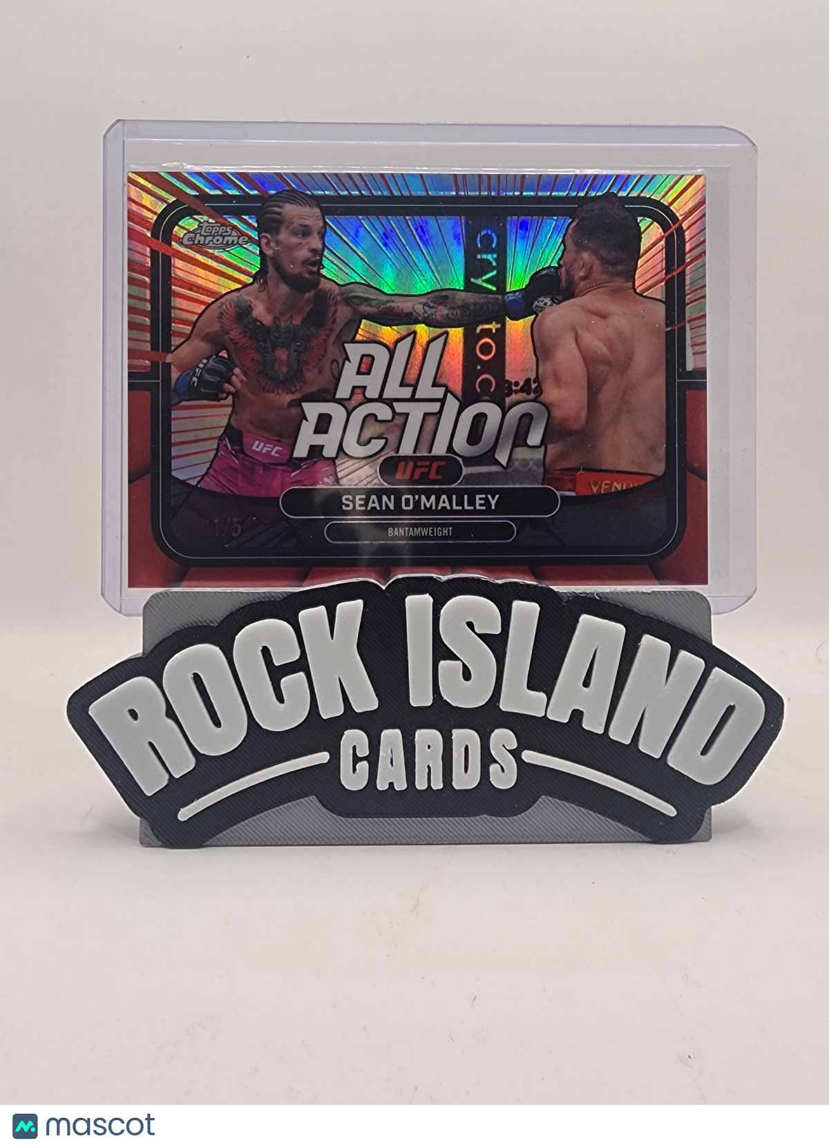Sean O'Malley 2026 Topps Chrome UFC #AA-40 All Action 1/5