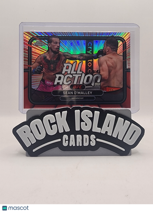 Sean O'Malley 2026 Topps Chrome UFC #AA-40 All Action 1/5