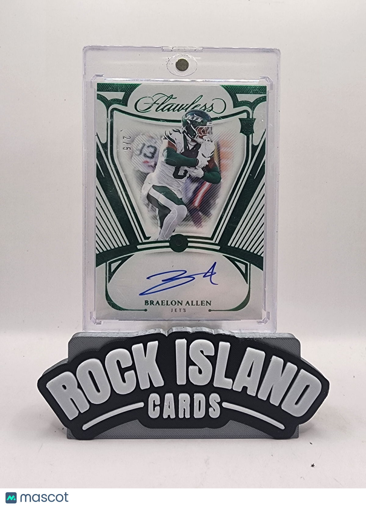 Braelon Allen 2025 Panini Flawless Football #RGS-BAN Emerald 2/5