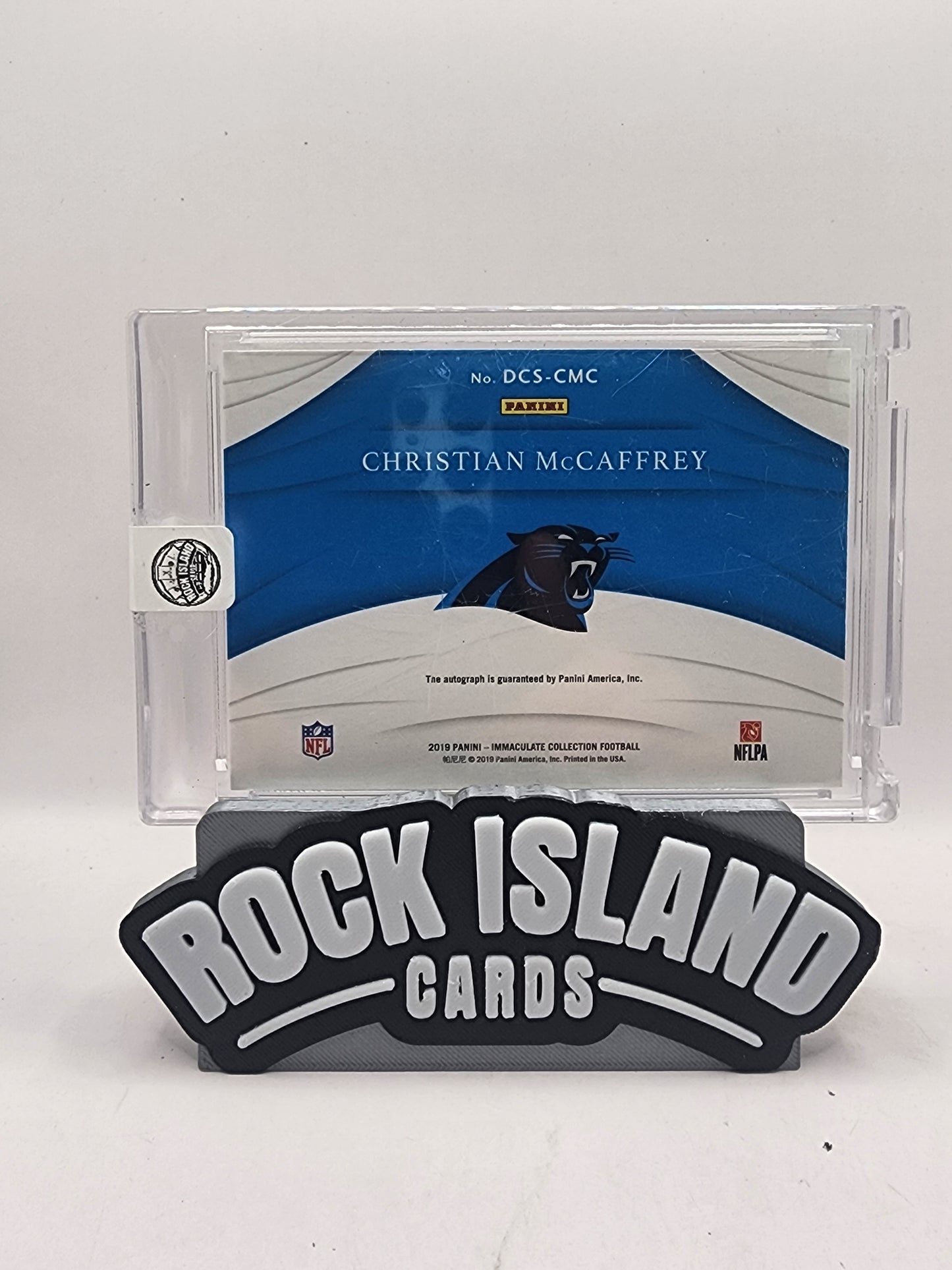 Christian McCaffrey 2019 Panini Immaculate #DCS-CMC 2017 Draft Class /17