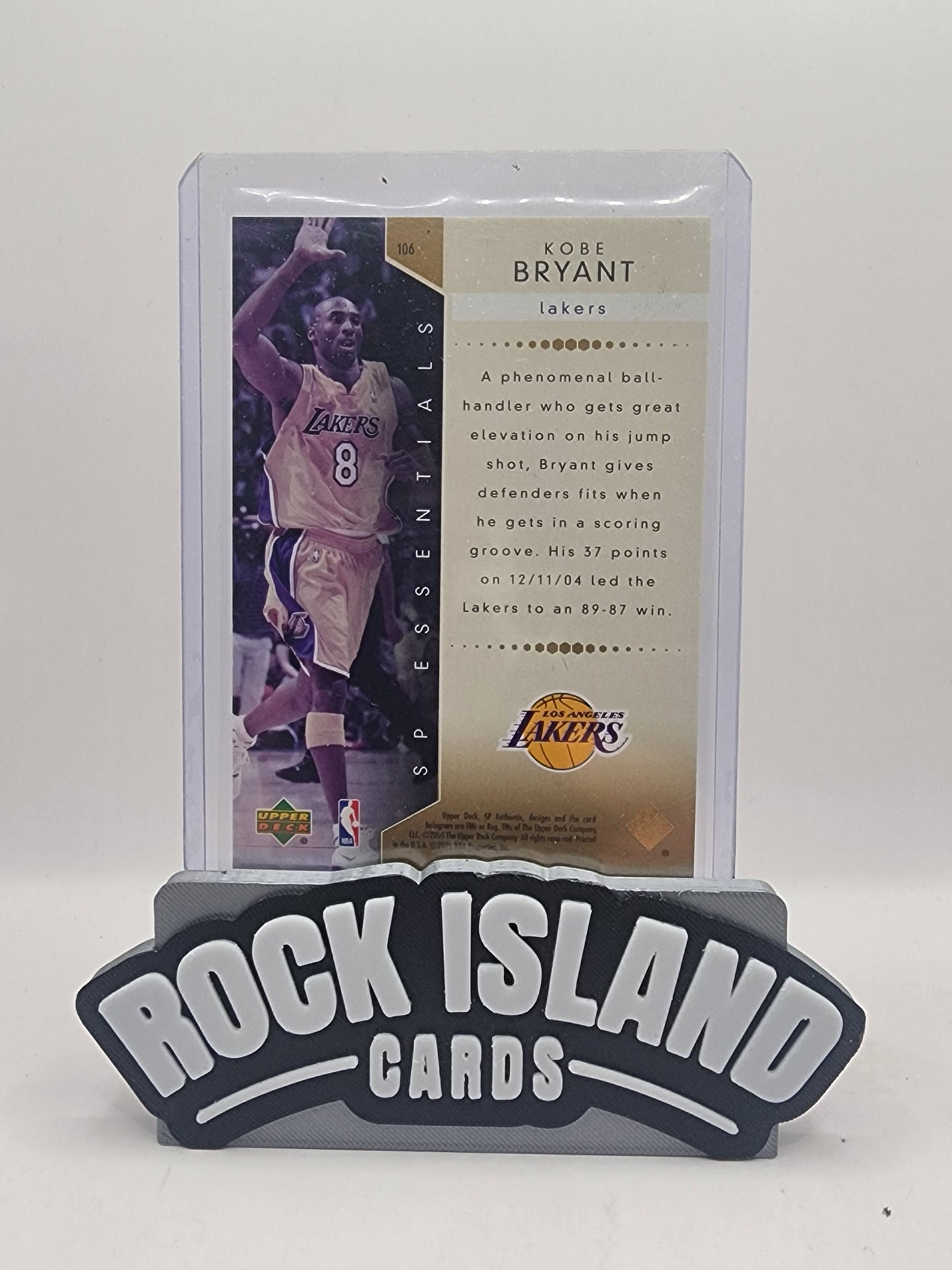 Kobe Bryant 2004 SP Authentic #104 Extra Limited Essentials 12/25