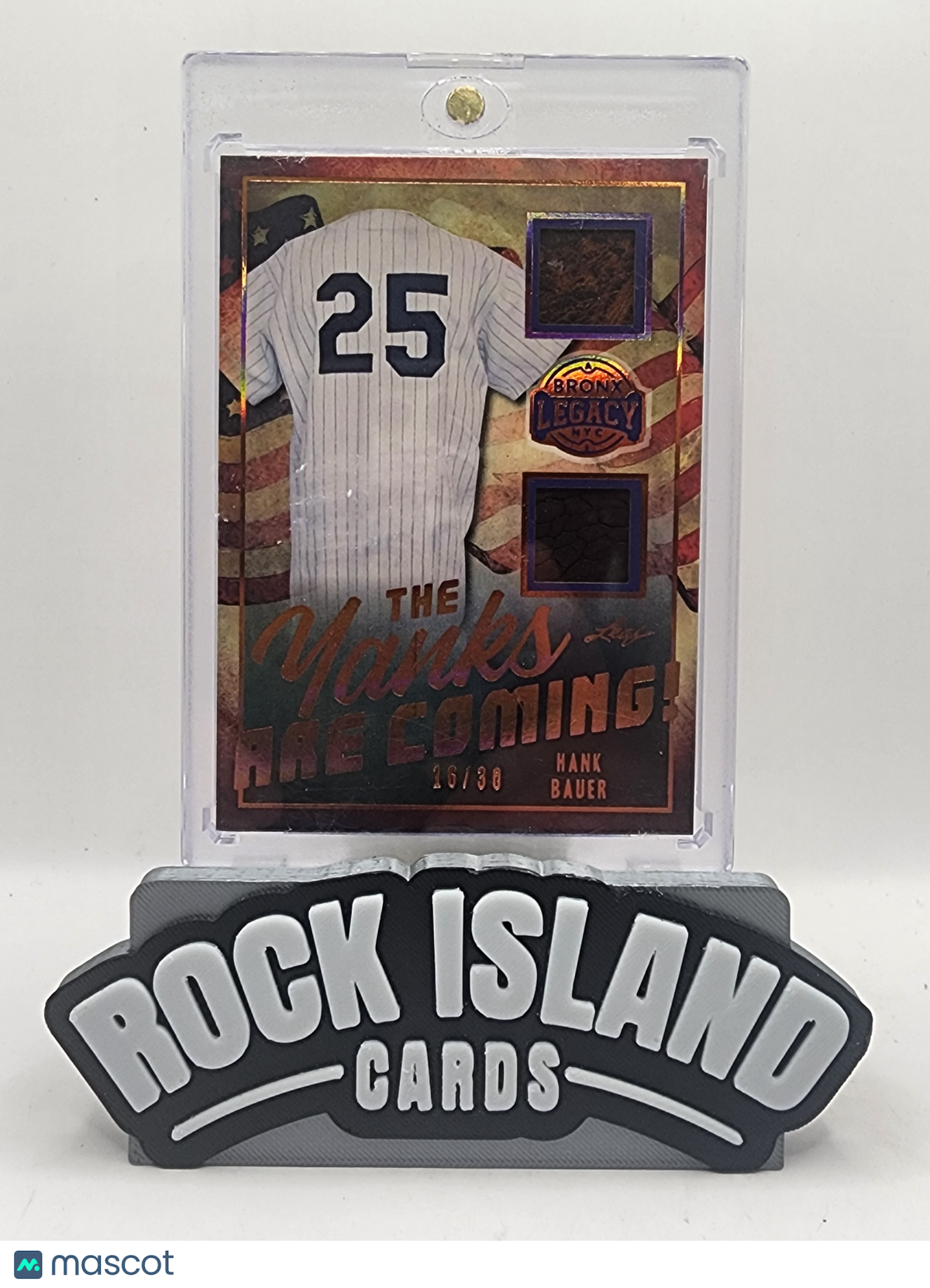 Hank Bauer 2024 Leaf Bronx Legacy #TYC-6 26/30 Memorabilia