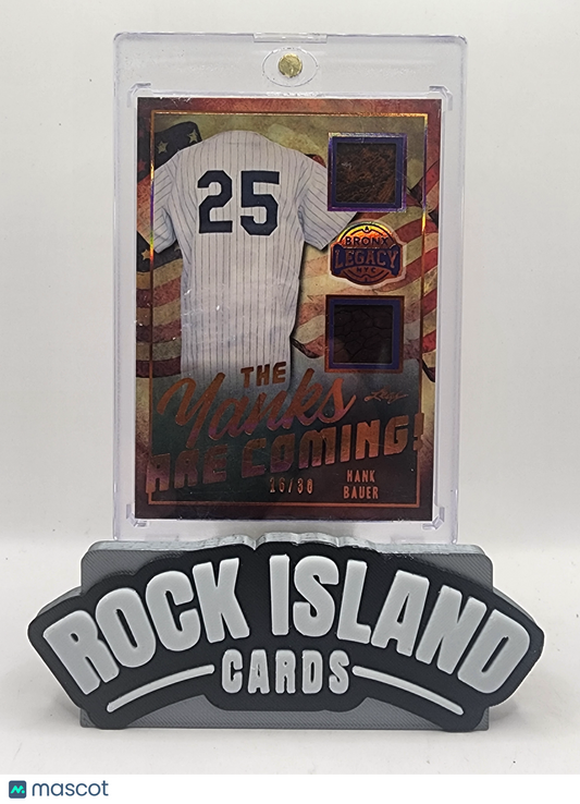 Hank Bauer 2024 Leaf Bronx Legacy #TYC-6 26/30 Memorabilia