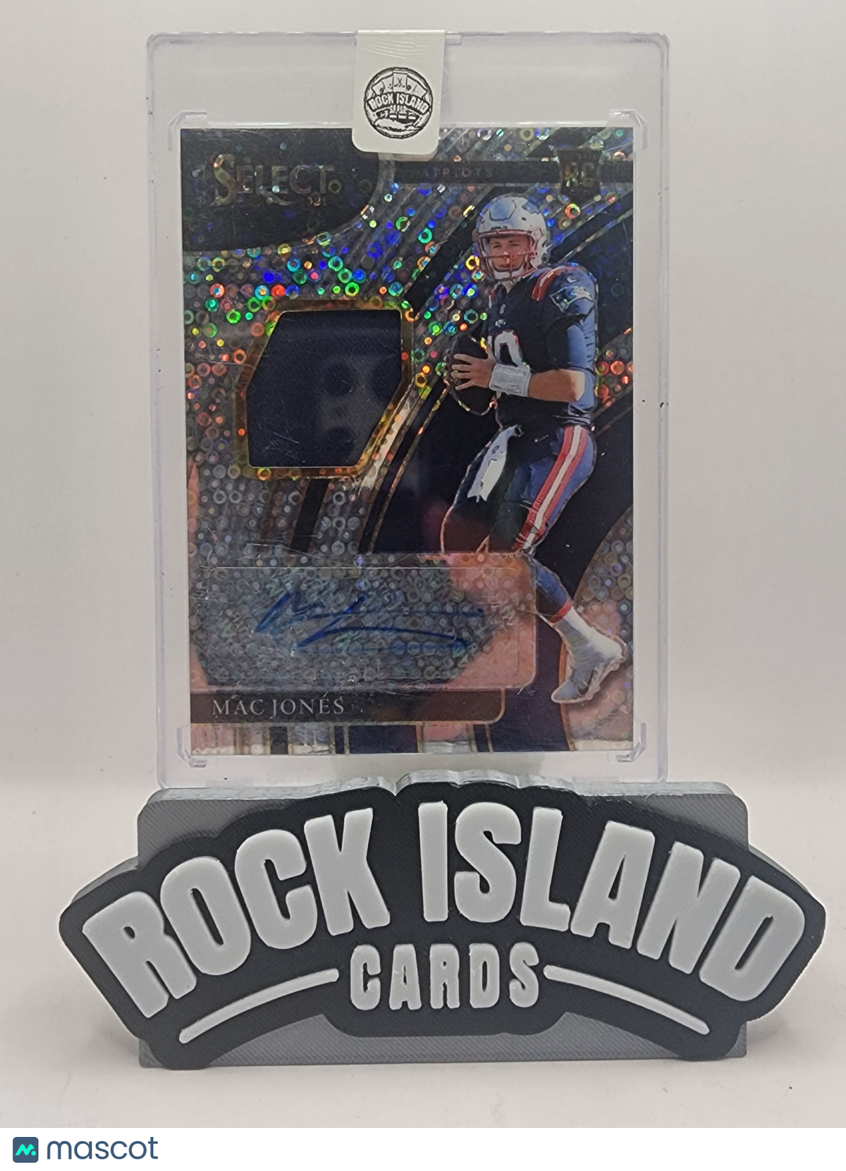 Mac Jones 2022 Panini Select Football #RSM-MJO Disco Rookie 01/25 Patch