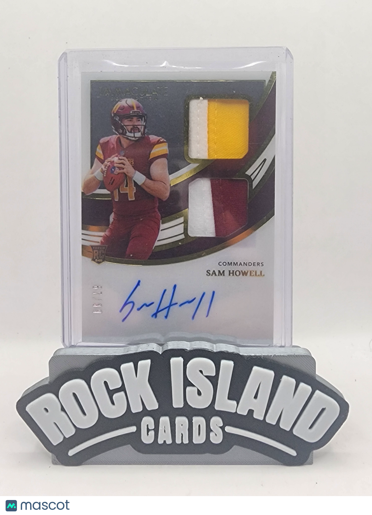 Sam Howell 2022 Panini Immaculate Collection #ISP-SHO 67/99 Patch RC