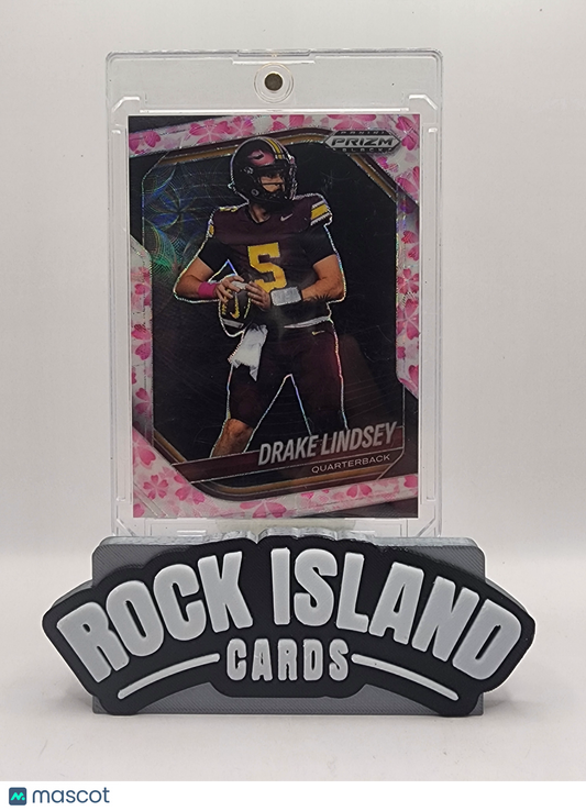Drake Lindsey 2026 Panini Prizm Black Football #166 Cherry Blossom 18/20