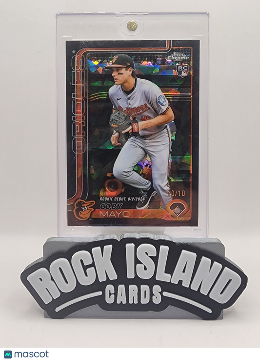 Coby Mayo 2024 Topps Chrome Update #USC94 Black Rookie MLB Debut 10/10