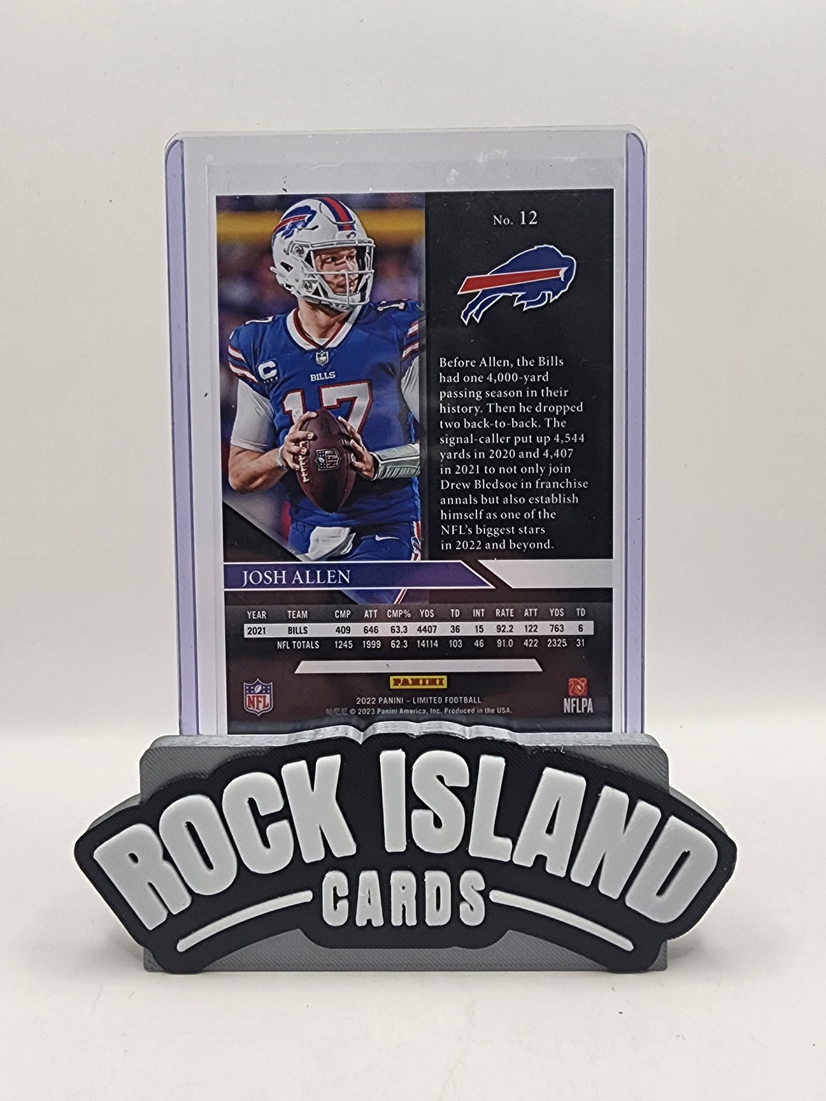 Josh Allen 2022 Panini Limited #12 Spotlight 68/99