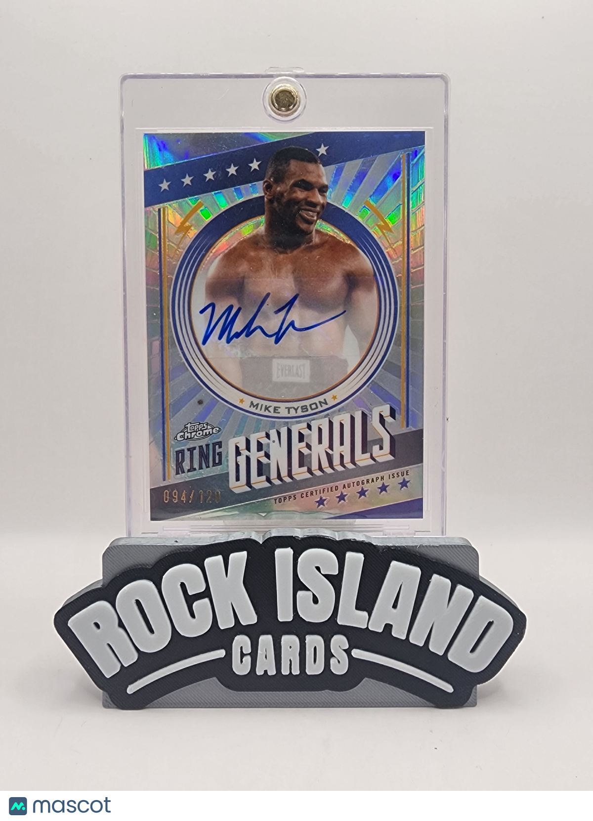 Mike Tyson 2024 Topps Chrome Boxing Ring Generals #RGA-MT 094/120
