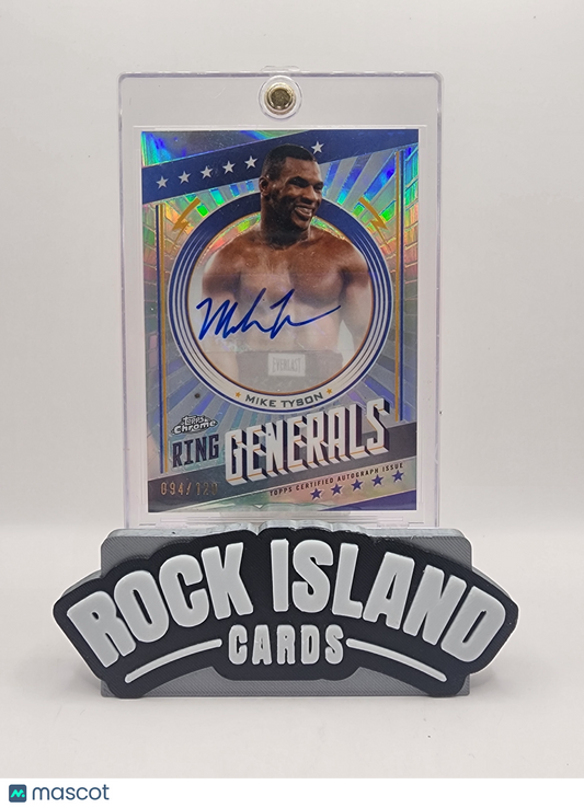 Mike Tyson 2024 Topps Chrome Boxing Ring Generals #RGA-MT 094/120