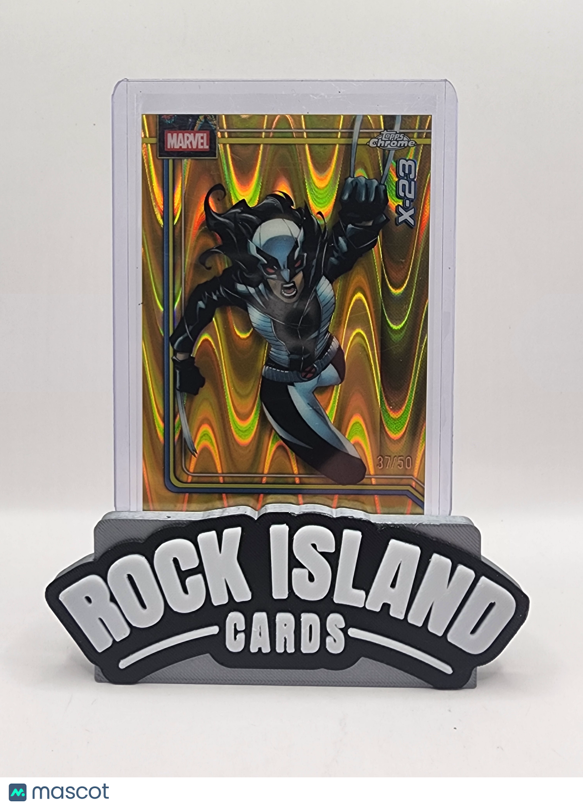 2026 Topps Chrome Marvel X-23 Gold Wave Refractor 37/50 #200