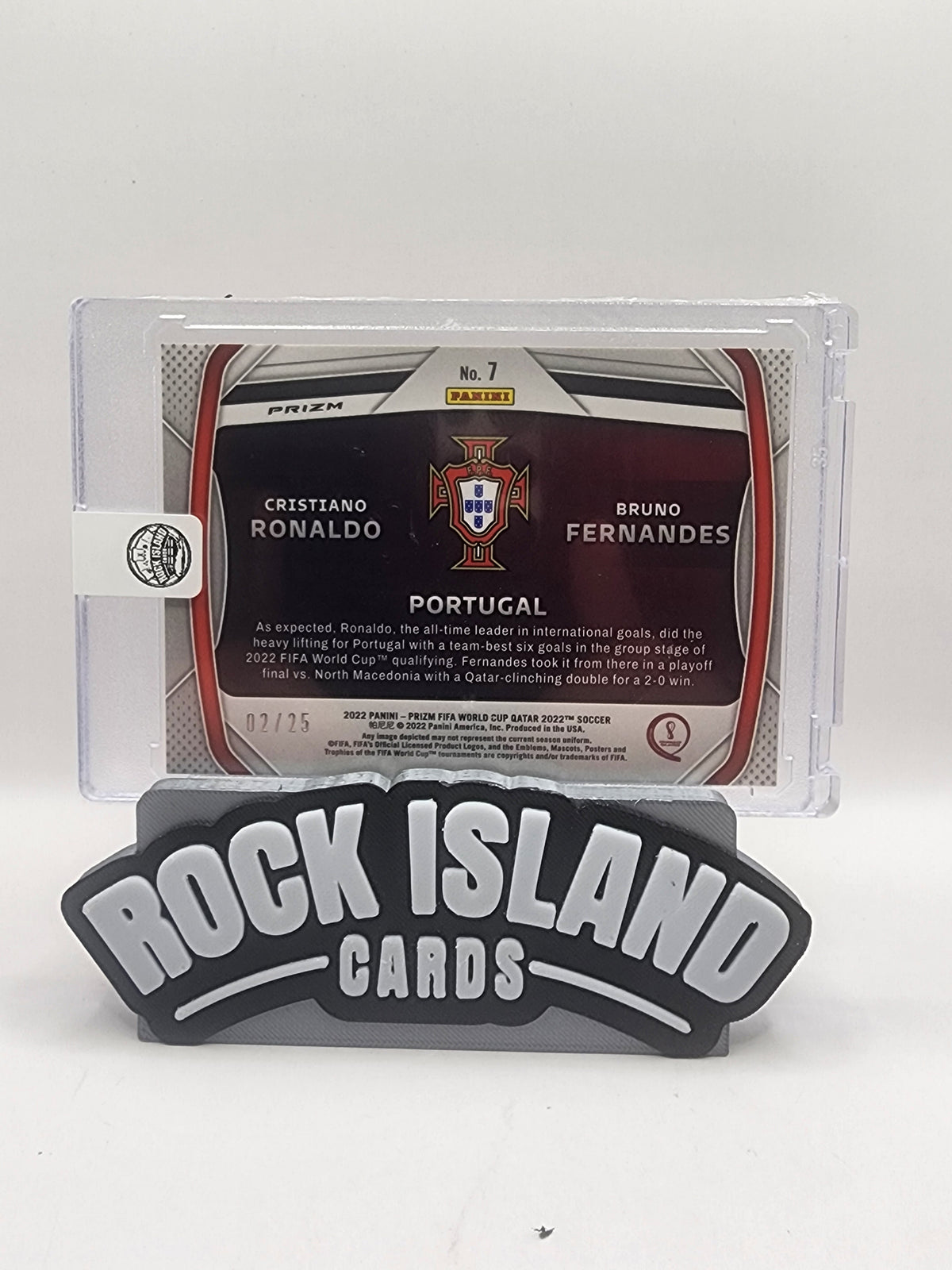 Ronaldo / Fernandes 2022 Panini Prizm FIFA World Cup Connections #7 Orange /25