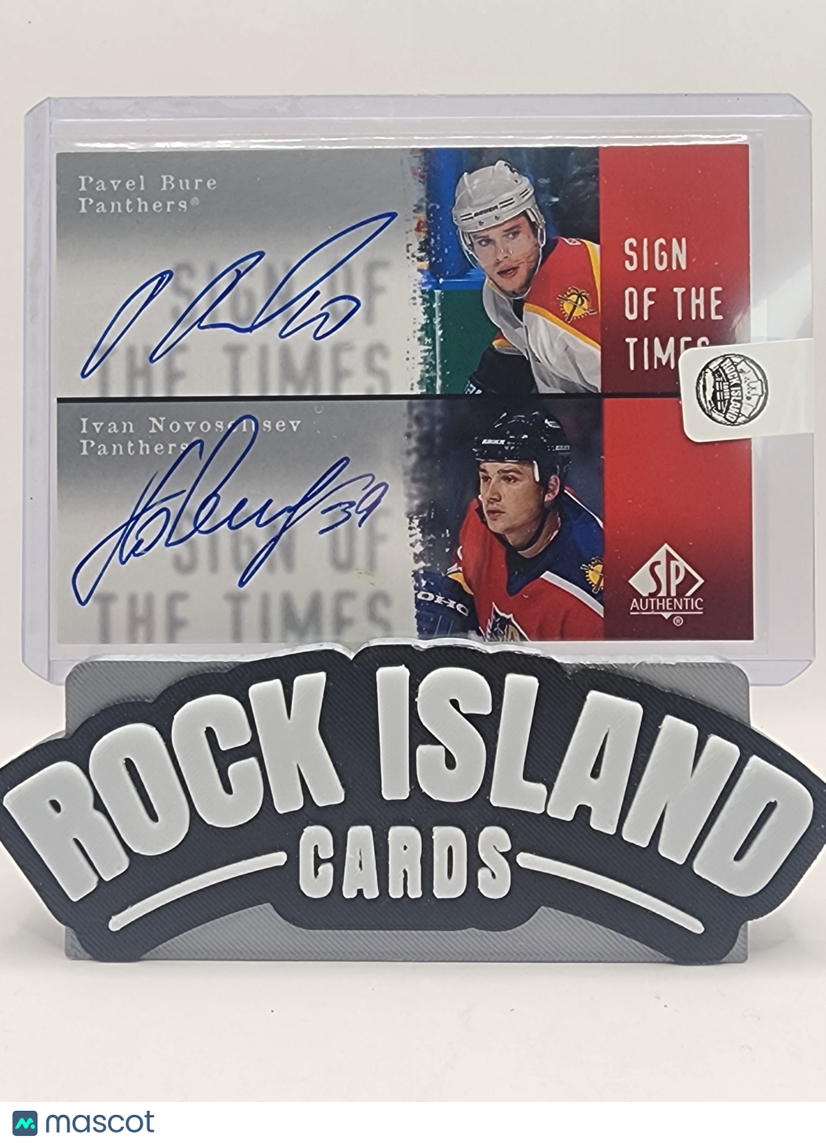Ivan Novoseltsev Pavel Bure 2001 Upper Deck SP Authentic Sign of the Times #B/N