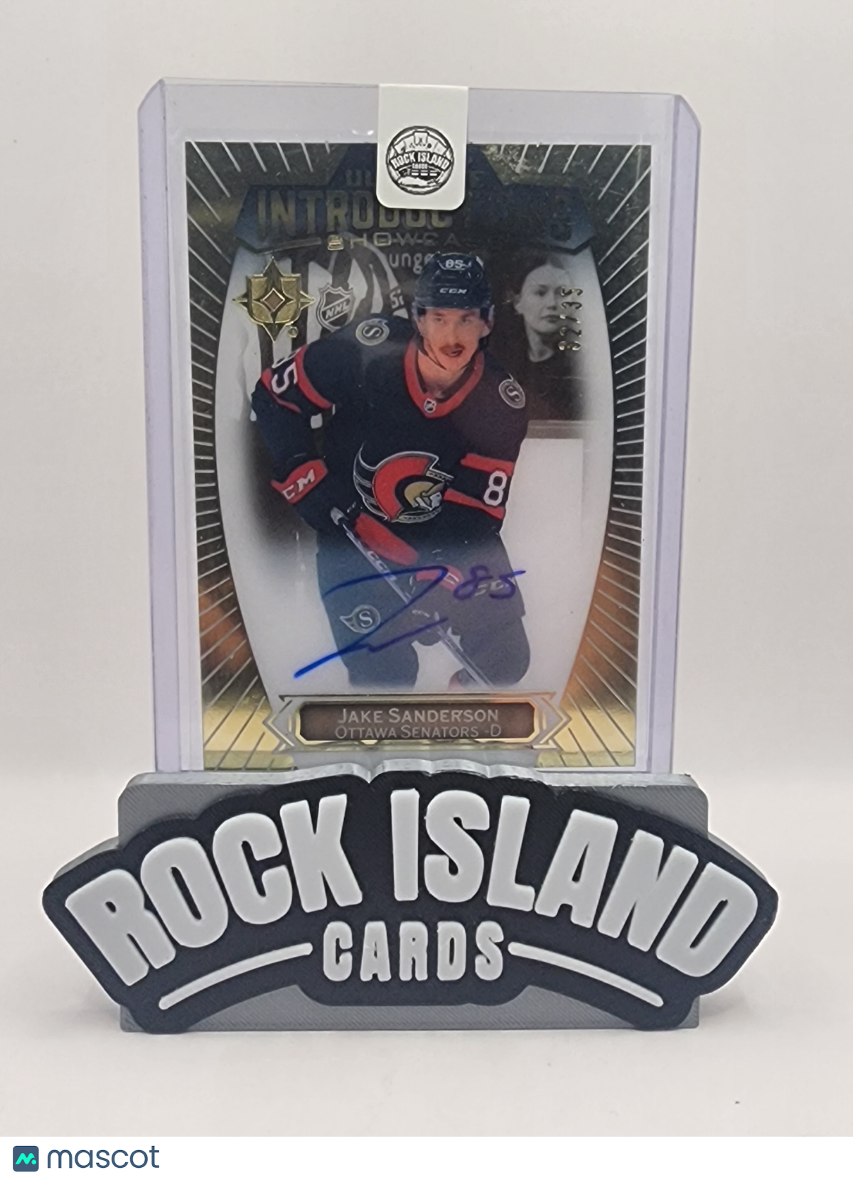 Jake Sanderson 2022 Upper Deck Ultimate Collection Introductions Rookie /35