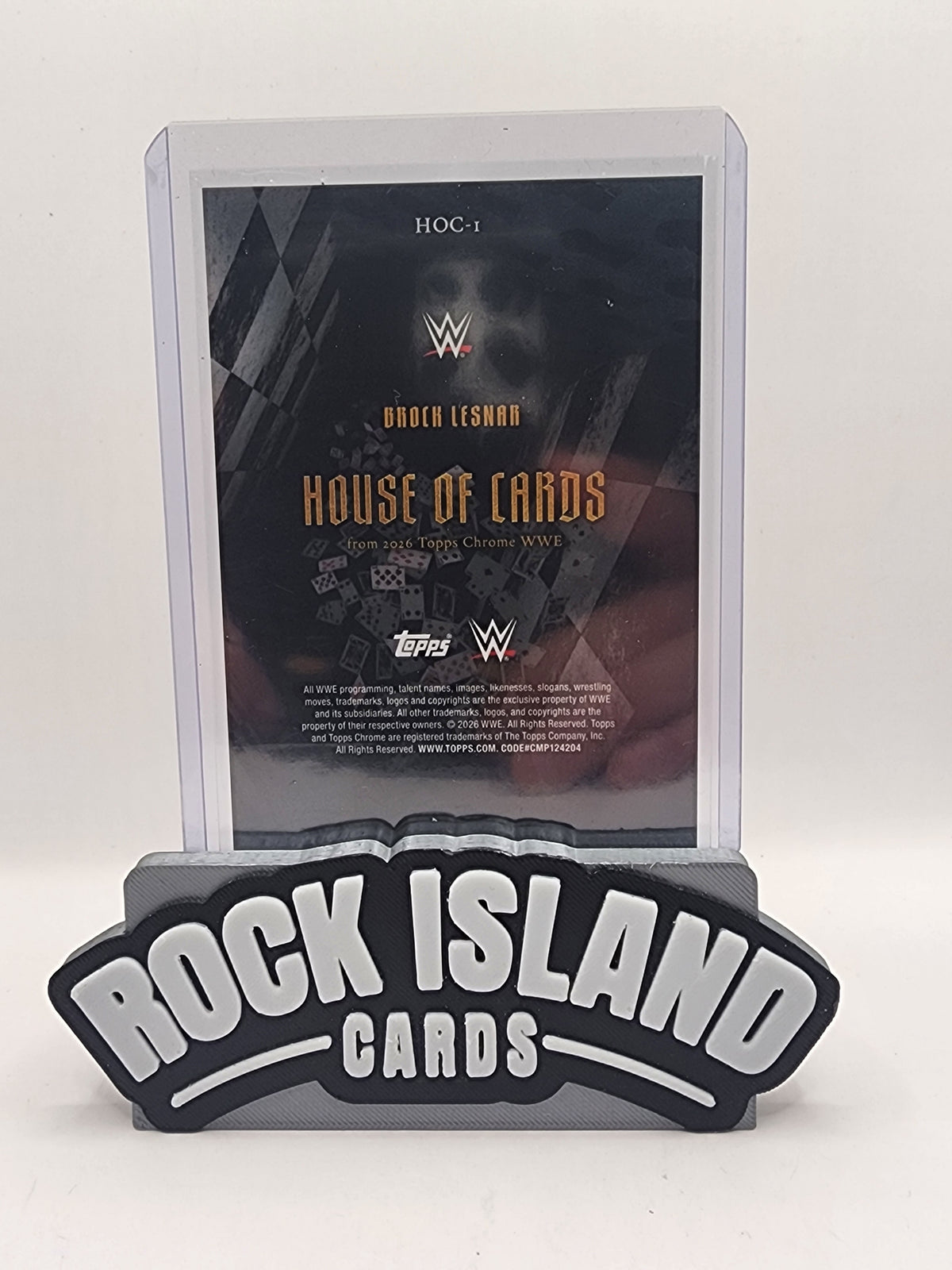 Brock Lesnar 2026 Topps Chrome WWE House of Cards #HOC-1