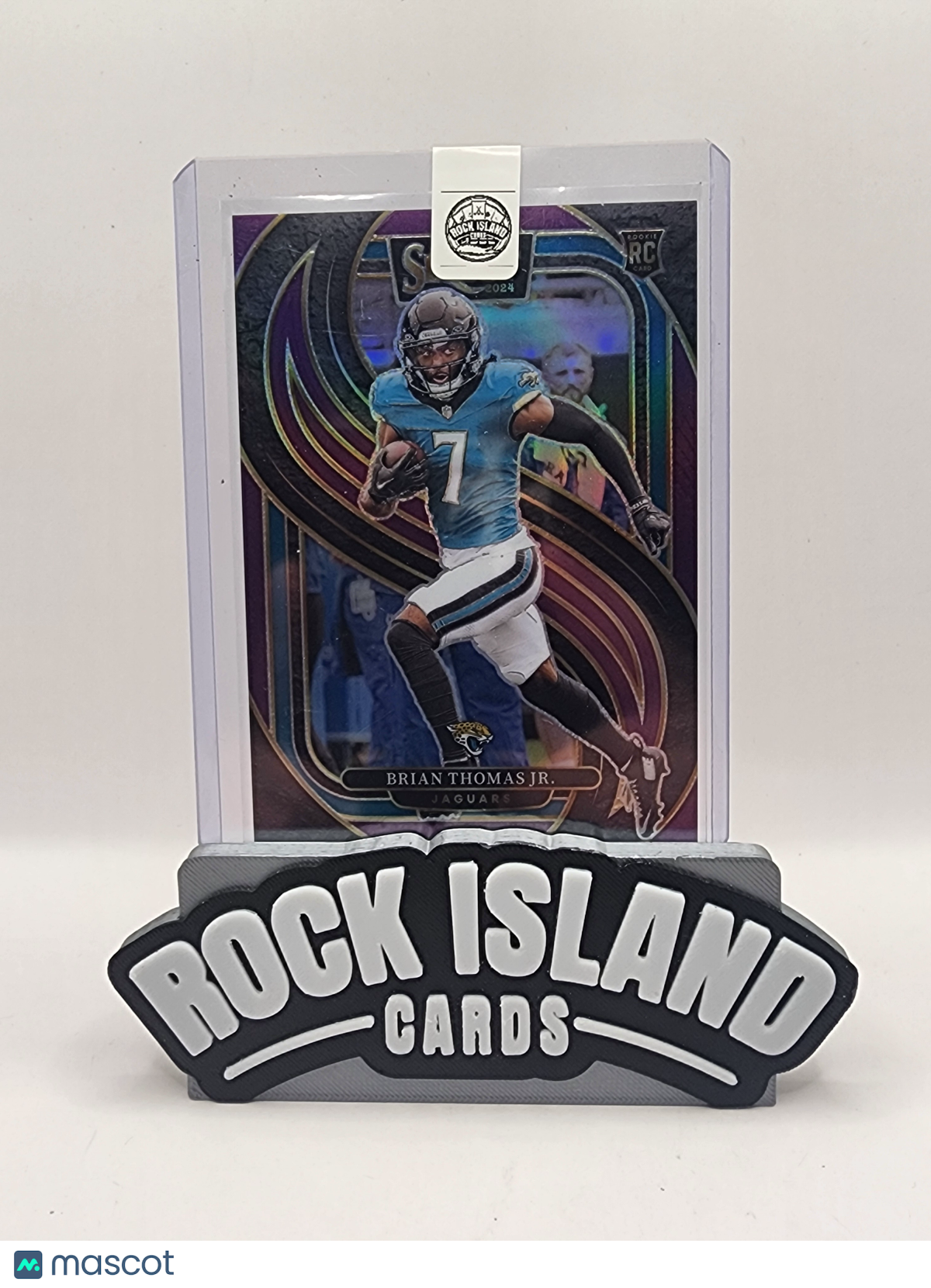 Brian Thomas Jr. 2025 Panini Select Football Purple RC 49/75