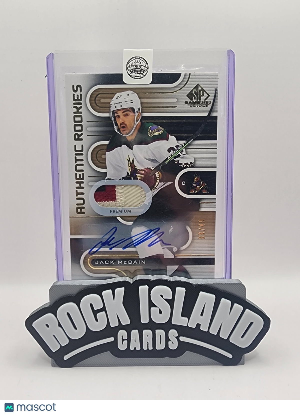 Jack McBain 2023 Upper Deck SP Game Used #189 Patch 39/49