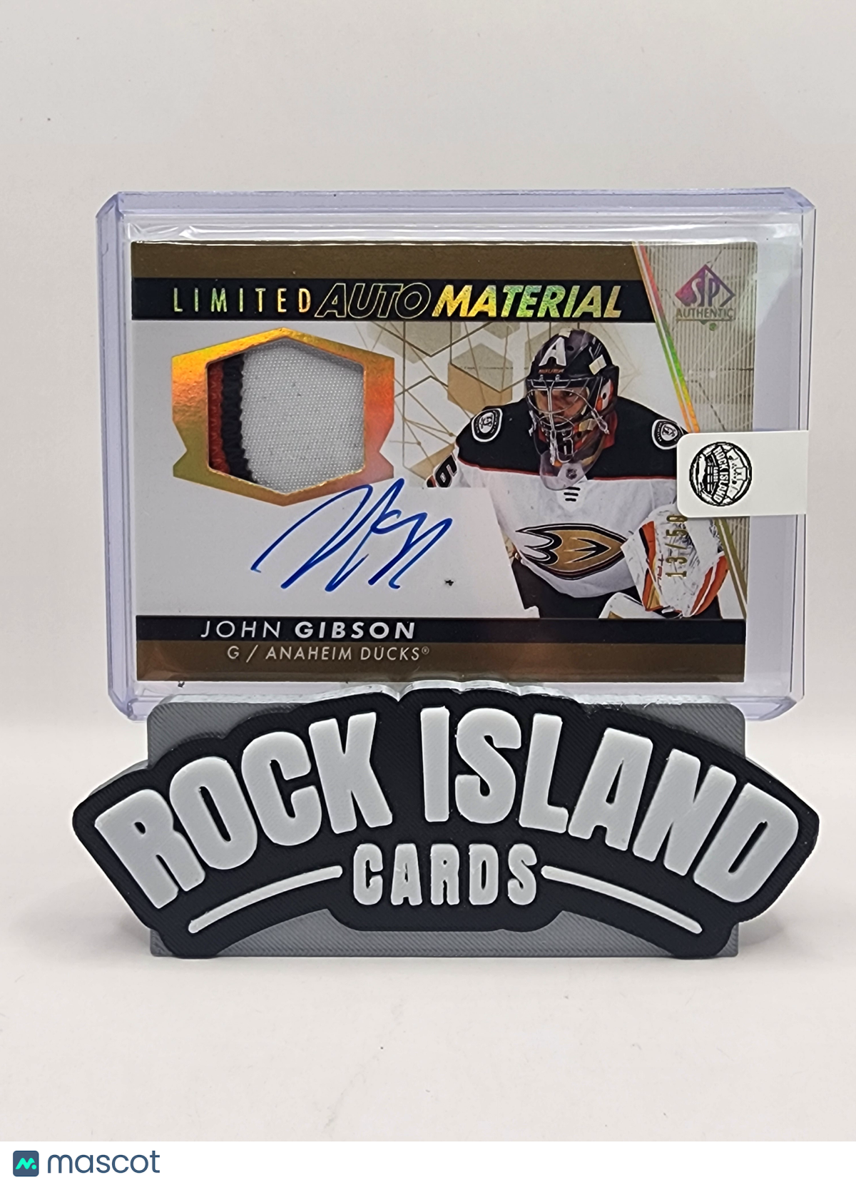 John Gibson 2022 SP Authentic #35 Limited Auto Material 13/50