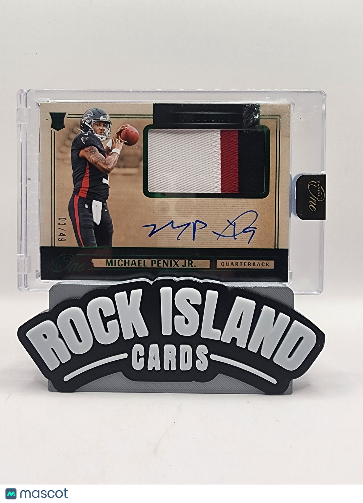 Michael Penix Jr. 2024 Panini One #2 /49 Rookie Patch Memorabilia
