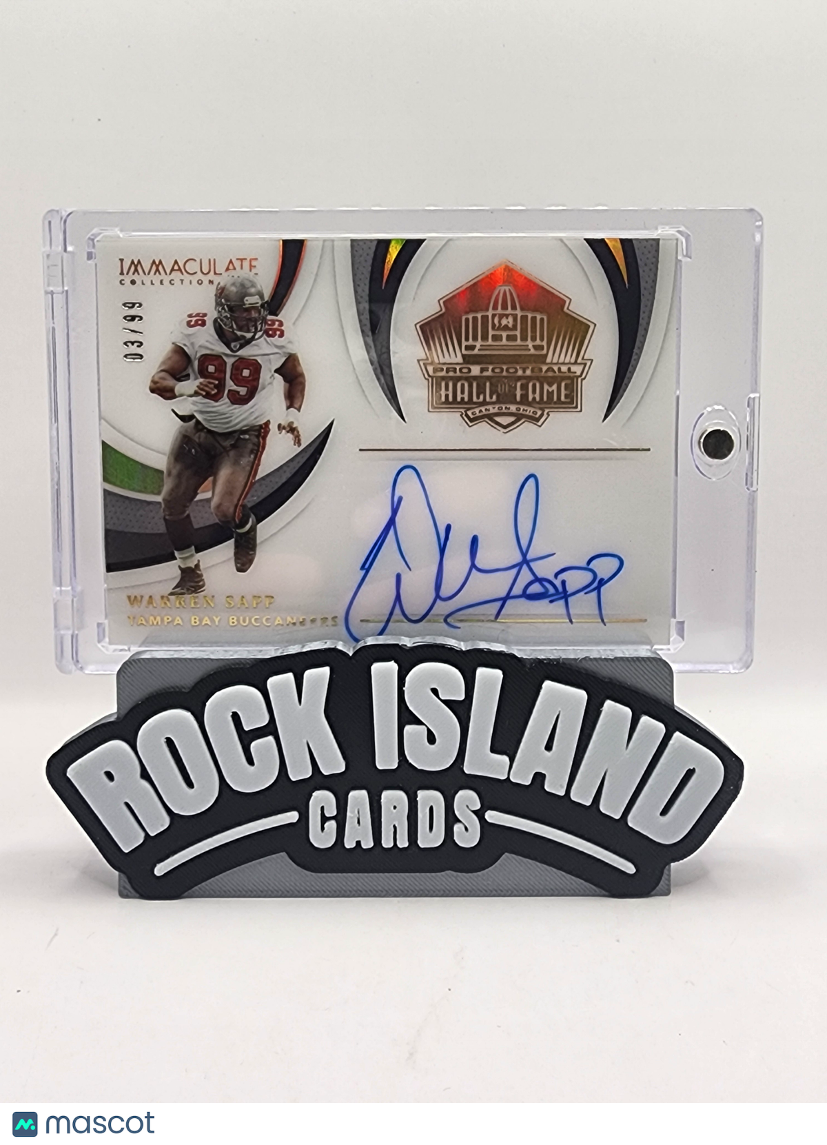 Warren Sapp 2021 Panini Immaculate Collection #HOF-WS 03/99