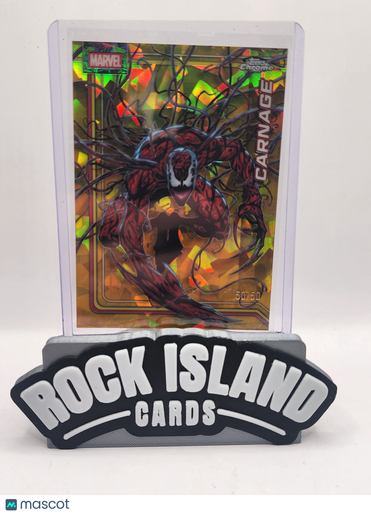 2026 Topps Chrome Marvel Sapphire Carnage 50/50 #022