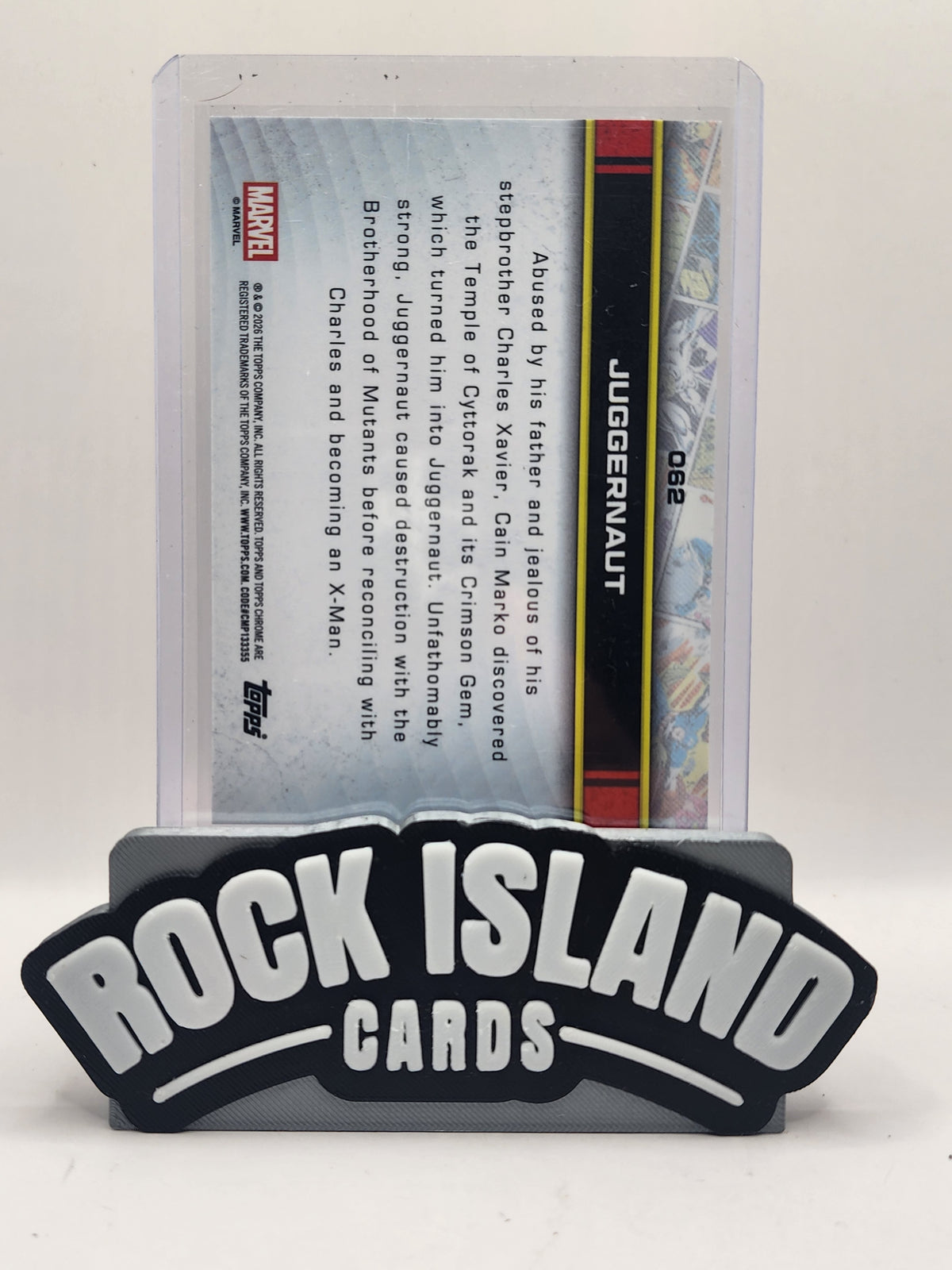 2026 Topps Chrome Marvel Sapphire Juggernaut 21/25 #062