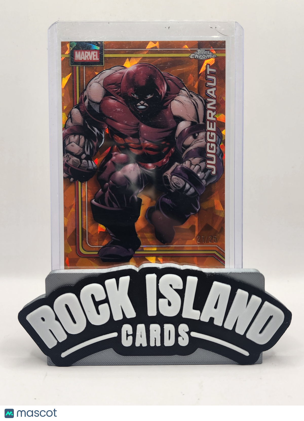 2026 Topps Chrome Marvel Sapphire Juggernaut 21/25 #062