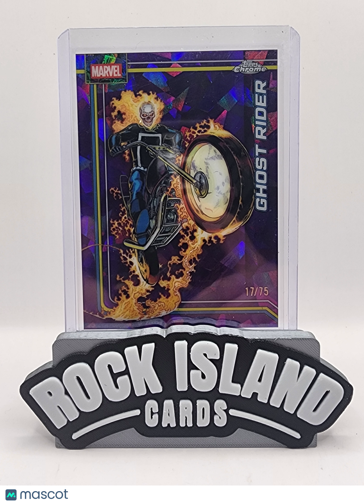 2026 Topps Chrome Marvel Sapphire Ghost Rider 17/75 #041