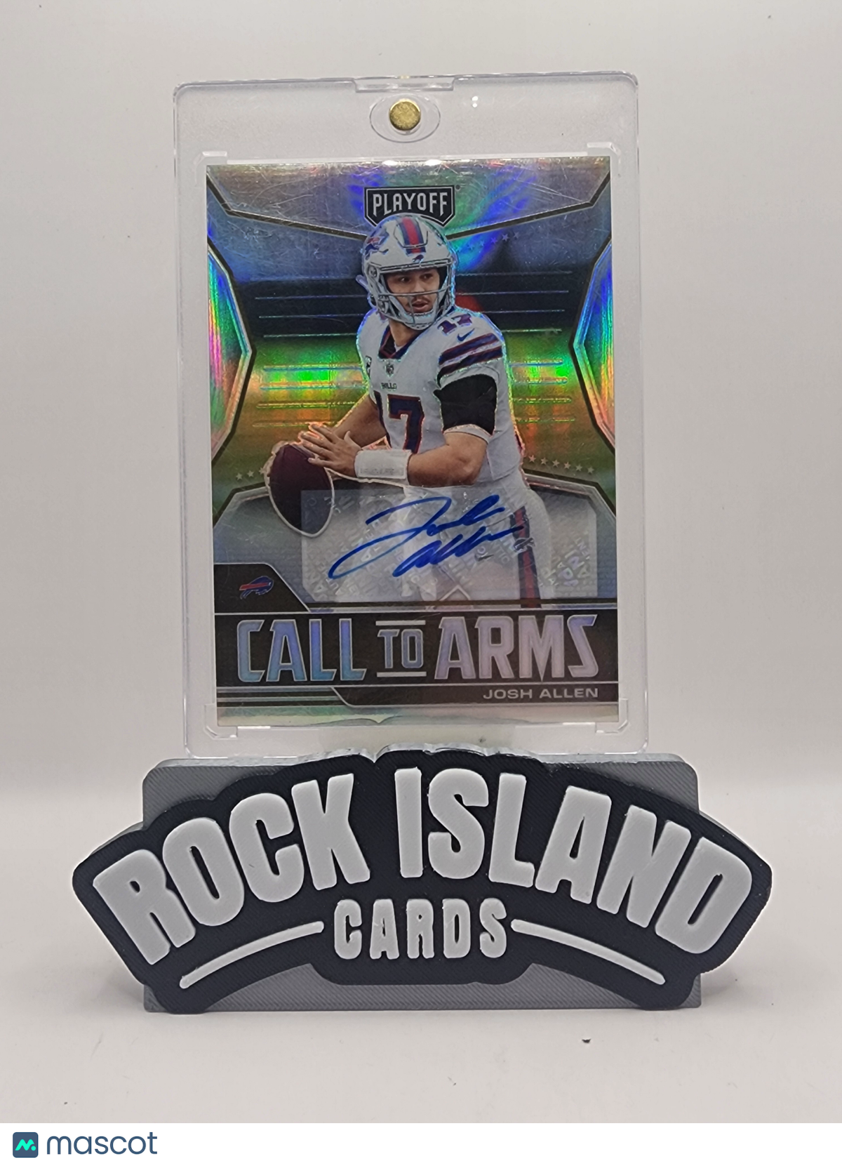 Josh Allen 2021 Panini Playoff Football #CA-JAL Call to Arms 10/10