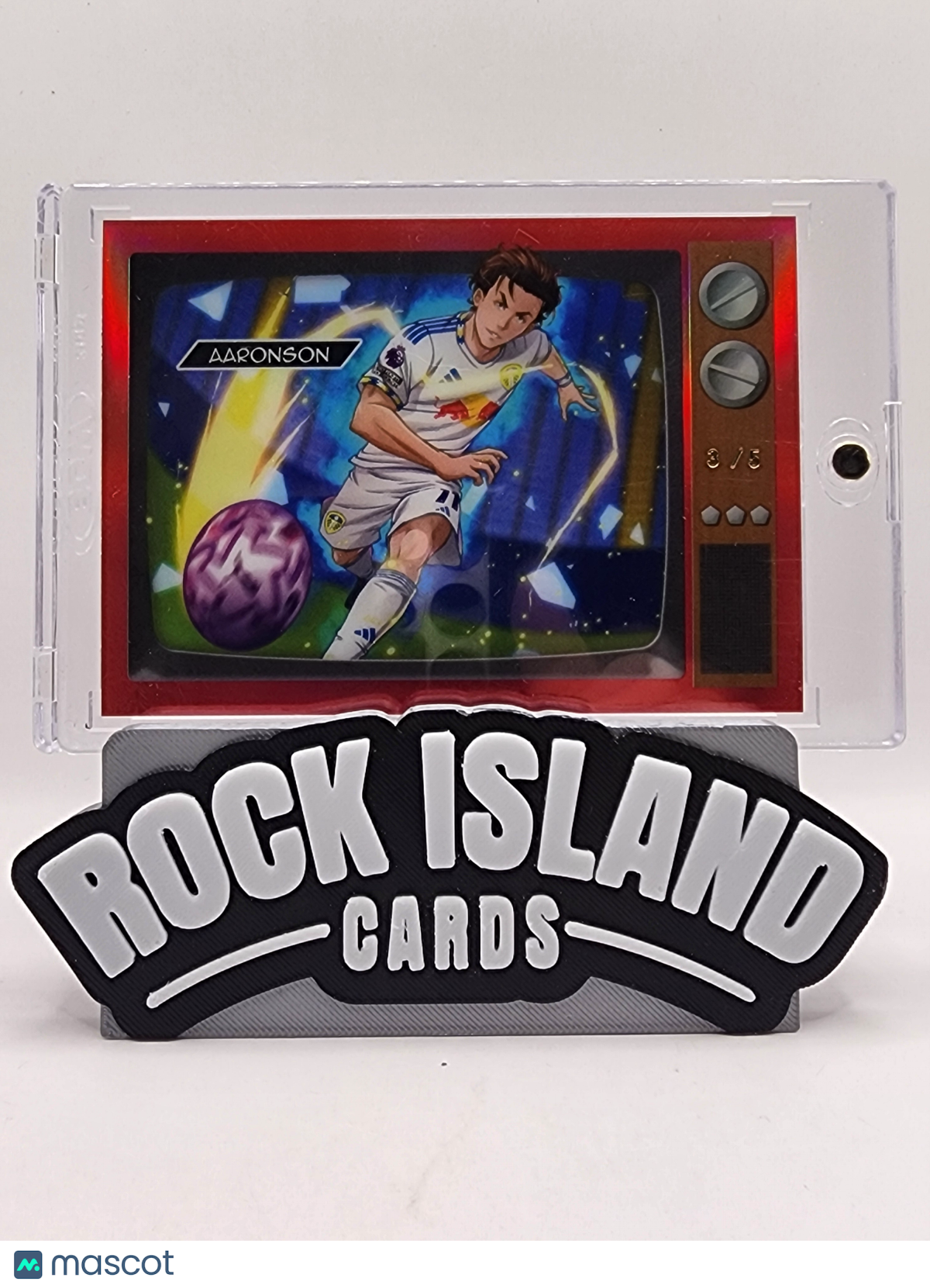 Brenden Aaronson 2026 Topps Chrome Premier League #CA-BA Red Anime 3/5
