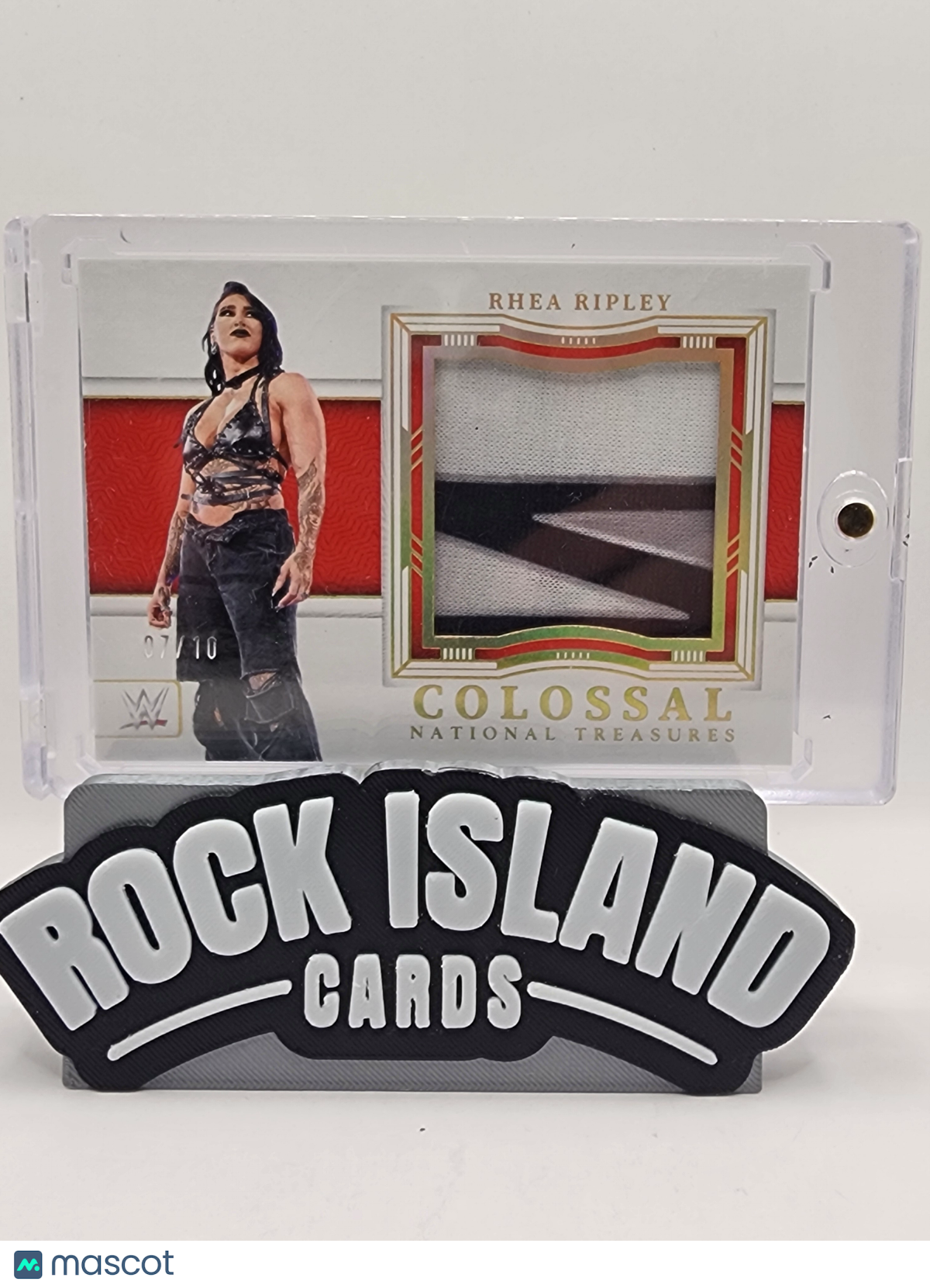 Rhea Ripley 2024 Panini National Treasures #CL-RHR Colossal 07/10 Memorabilia
