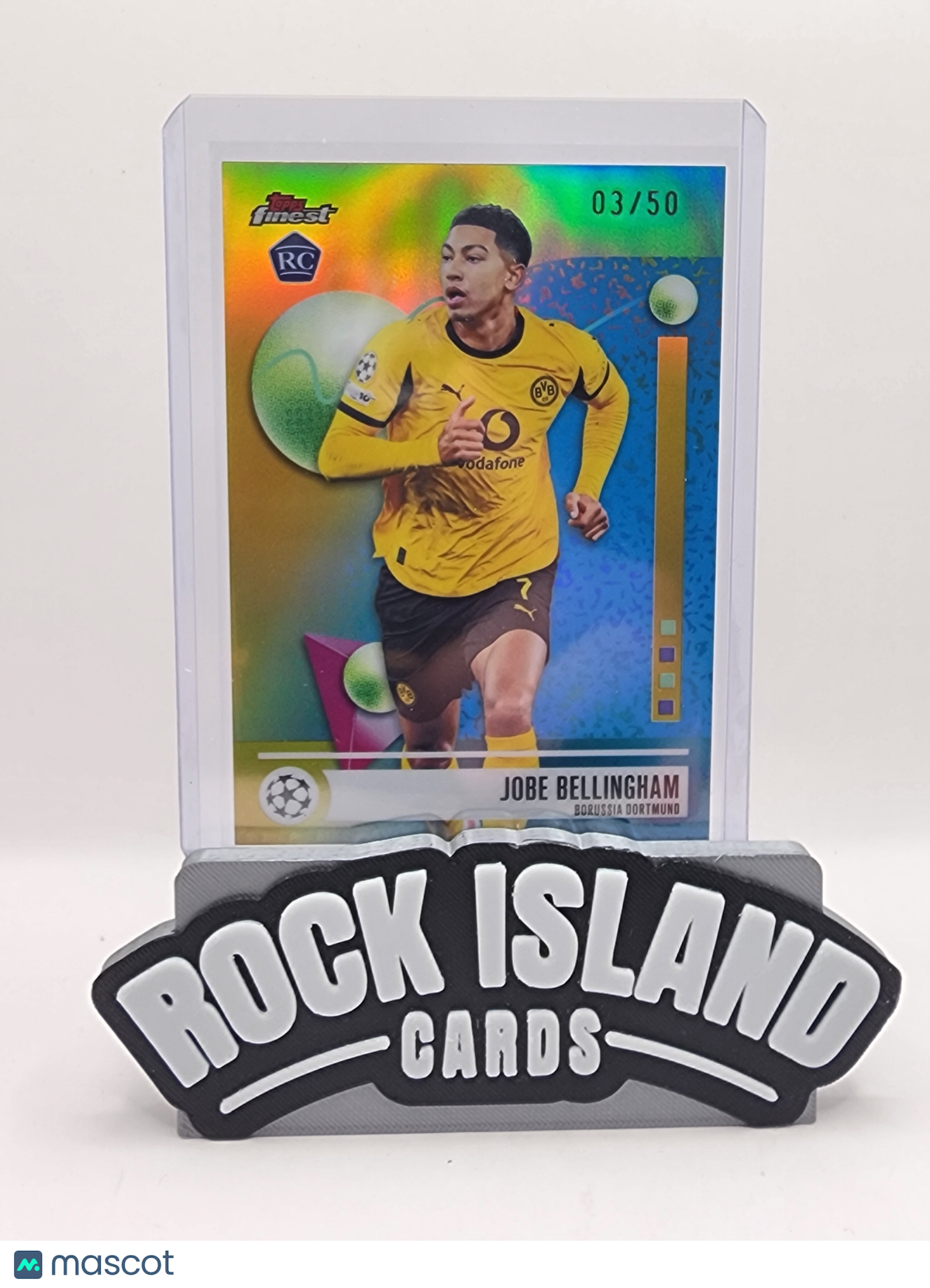 Jobe Bellingham 2025-26 Topps Finest #92 Gold Refractor 03/50 RC