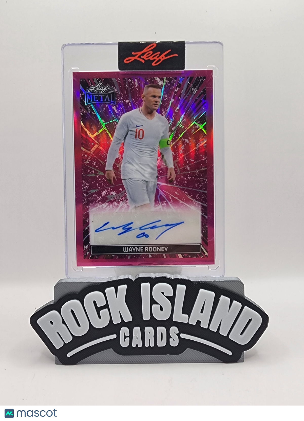 Wayne Rooney 2026 Leaf Metal #BT-WR1 Pink 1/5